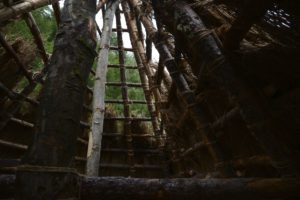 Arbeiten für das neue Areal im FreilichtbereichLavori nellarea nuova della zona allaperto dellarcheoParc della val SenalesWorking for the new outside area of archeoParc Summer 2016