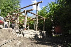 Arbeiten für das neue Areal im FreilichtbereichLavori nellarea nuova della zona allaperto dellarcheoParc della val SenalesWorking for the new outside area of archeoParc Summer 2016