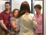 Eröffnung der Ausstellung Ein Haus wie damals. Bauen mit Holz, Lehm und Reet seit 5.000 Jahren<br />Inaugurazione della mostra La casa di Ötzi. Ricostruzione di una capanna preistorica<br /> Opening ceremony of the archeoparc exhibition on reconstructing a Bell-Baker Culture house<br /><br />f.l.t.r. Siegmar Gamper, Cristina Longhi, Luisa Tentonello<br />July 2016