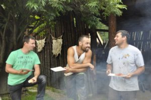 Firstfeier Häuser Brescia-San Polo und Villanders-PlunackerFesta di fine cantiere delle case Brescia-San Polo e Villandro-PlunackerTopping out ceremony of two new houses at archeoParc Val SenalesJuly 2016