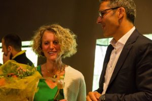 Eröffnung der neuen Ausstellung und ArealeInaugurazione delle nuove mostre e areeOpening of the new exhibitions and areasf.l.t.r. Brigitte Kauntz, Arno KompatscherJuly 2017