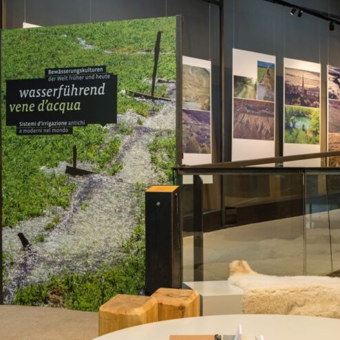 Eröffnung der Sonderausstellung Wasserführend im archeoParc Schnalstal<br />Inaugurazione della mostra Vene dacqua nellarcheoParc Val Senales<br />Exhibition on different irrigation systems at the archeoParc Val Senales<br /><br />archeoParc Schnalstal<br />7 July 2019