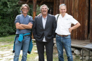 Besuch der Delegation vom Willandra national parc, Australien, im archeoParc Schnals Besucherzentrum und Freilichtbereichvisita della delegazione dal Willandra national parc in Australia nel centro visitatori e nell’area all’aperto dell’archeoParc Val Senalesa delegation from Willandra national parc, Australia, visits the indoor-exhibitions and openair area of the archeoParc Val senalesJuly 2022