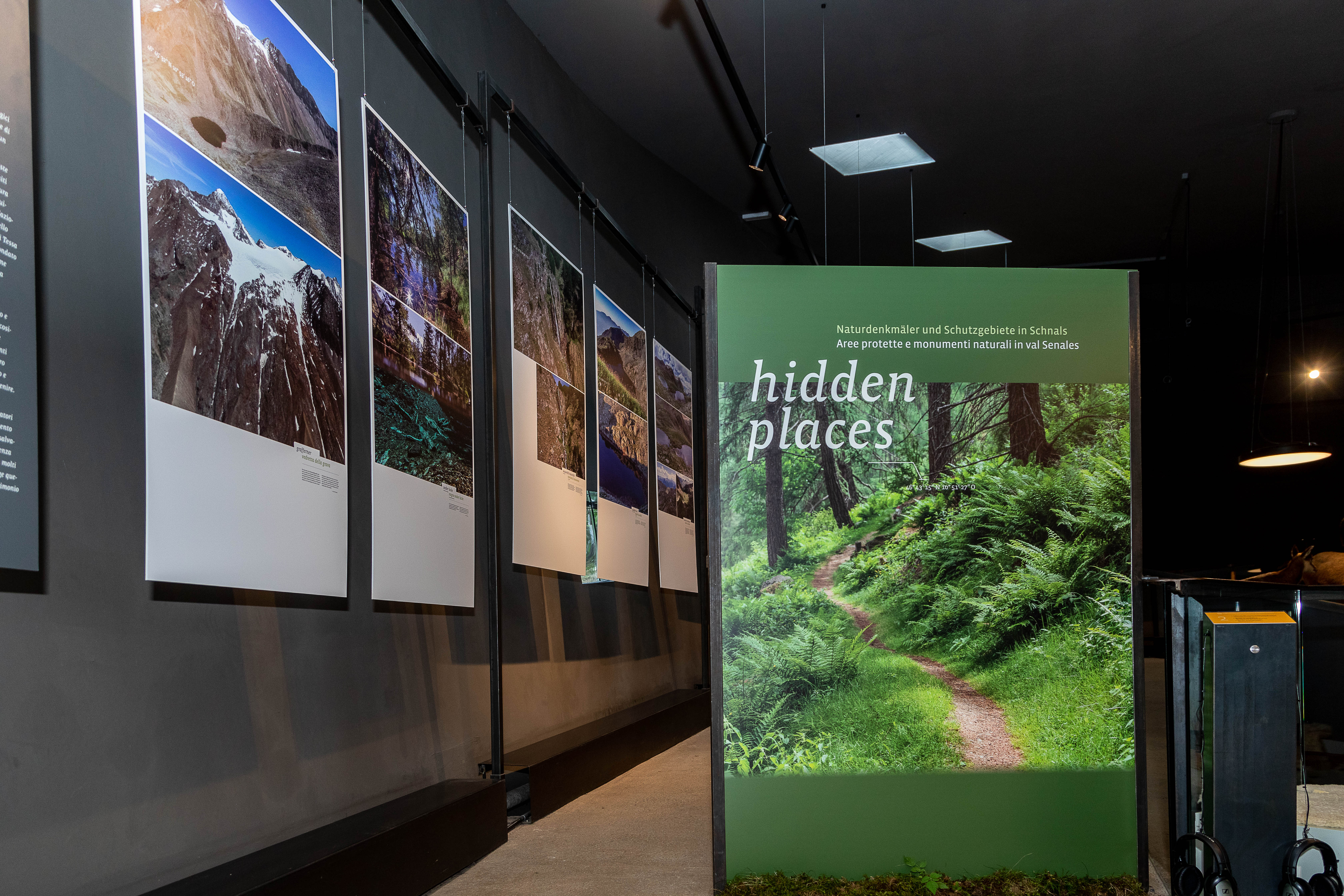 Sonderausstellung zu den Schnalser Naturdenkmälern und Schutzgebieten im archeoParc SchnalstalMostra temporanea sui monumenti naturali e sulle zone prottette della Val Venales nellarcheoParc Val SenalesTemporary exibition at archeoParc Val Senales July 2022